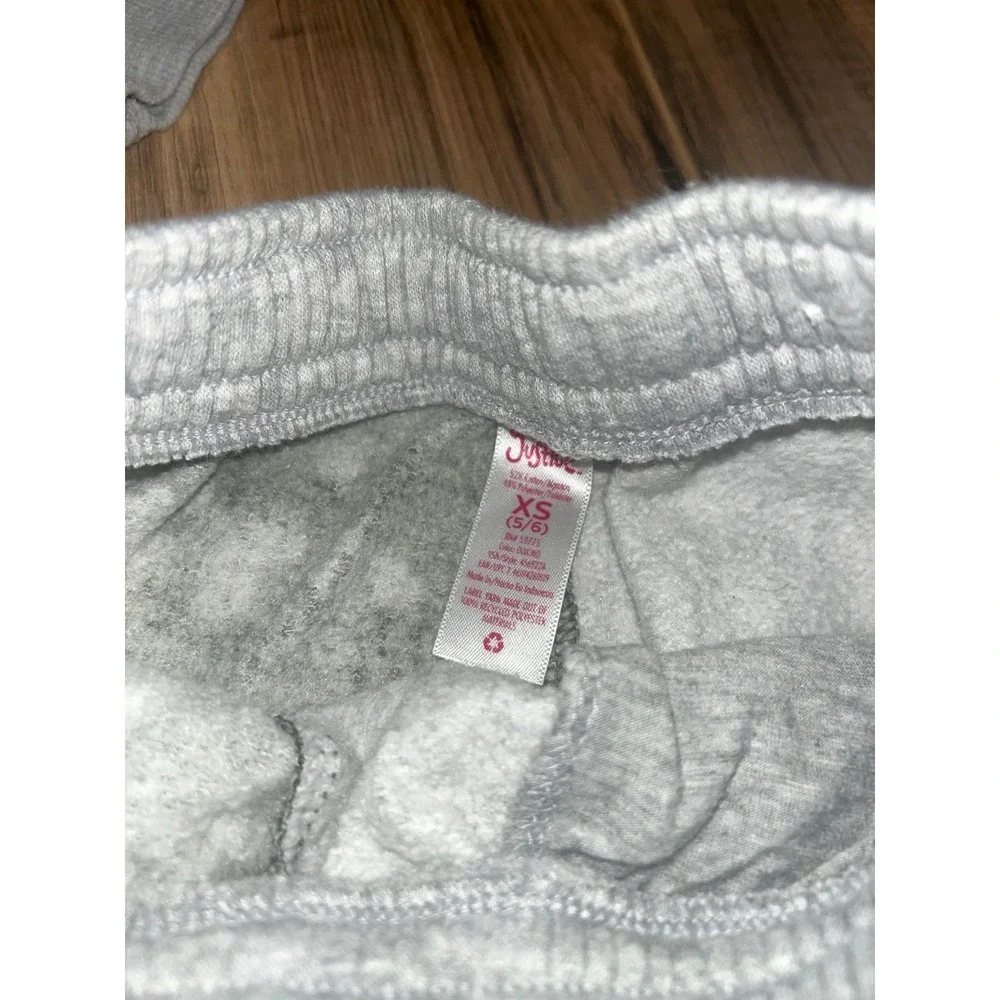 Girls Justice Sport‎ Cropped Hoodie and Sweatpants, Camo/Gray, X Small